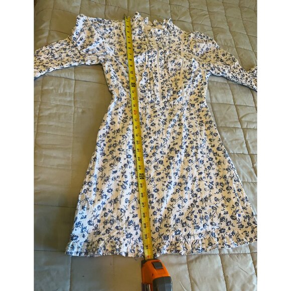 Urban Outfitters x Laura Ashley Maisy Mock Neck Mini Floral Dress Womens Size XS - Picture 10 of 14